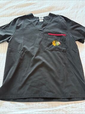 NHL Chicago Blackhawks unisex X  small scrub top